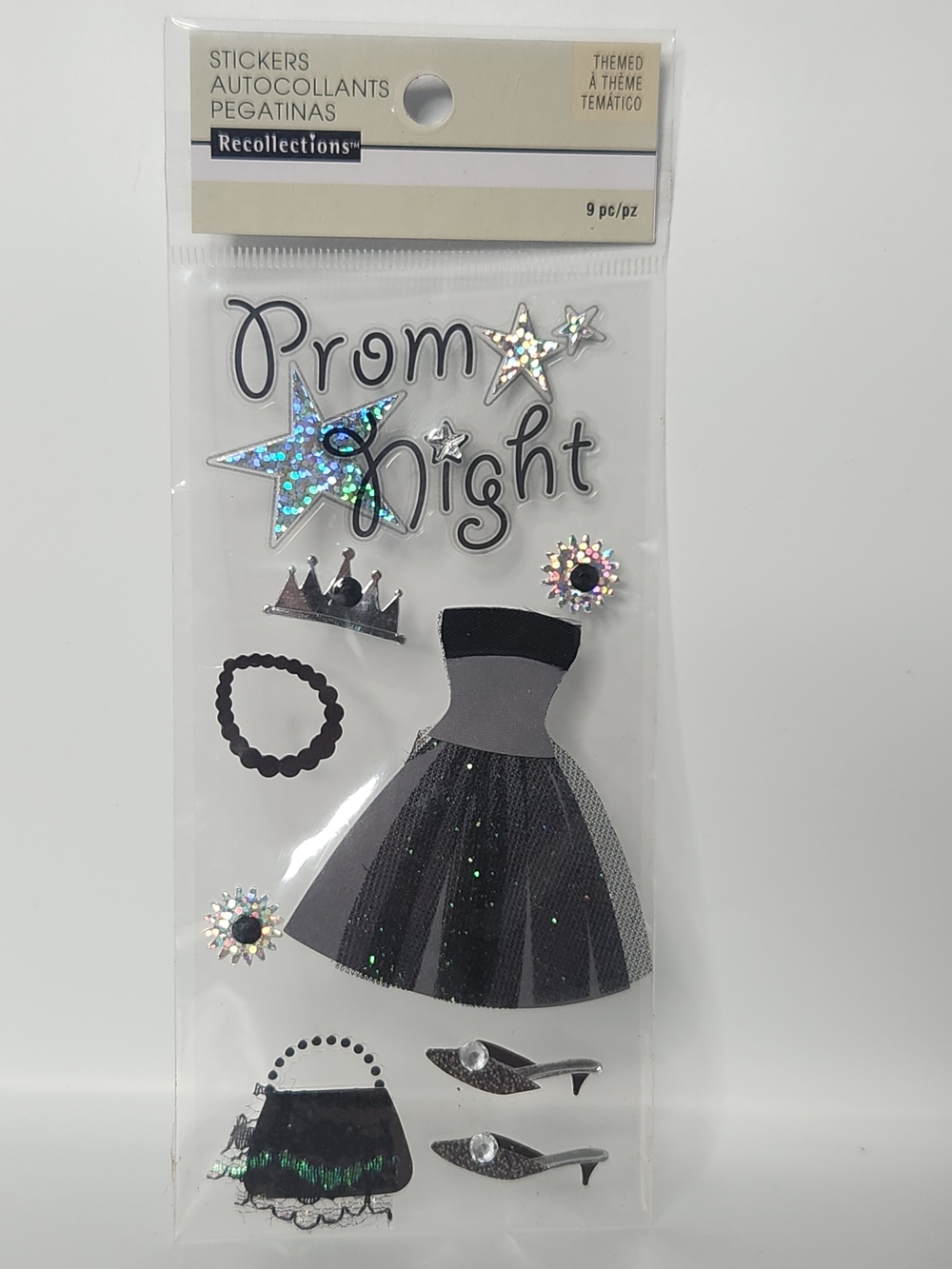 Recollections Black and Silver Prom Night Dress Stickers - Picture 3 of 3